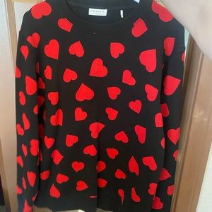 Sandro Paris Heart Sweater Size M Medium